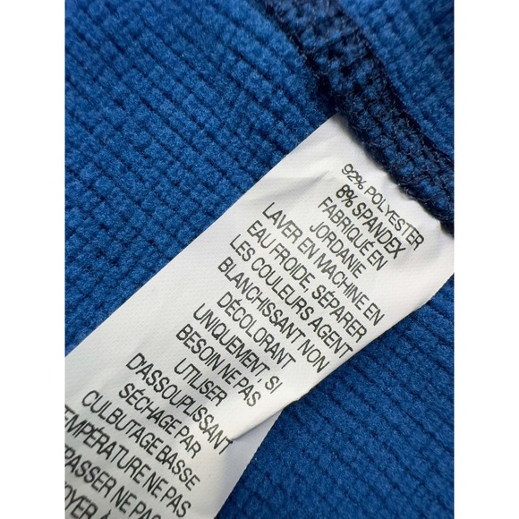 LL Bean Shirt 1/4 Zip Long Sleeve Pullover Men's Size XL Expedition Weight Blue - Picture 4 of 6